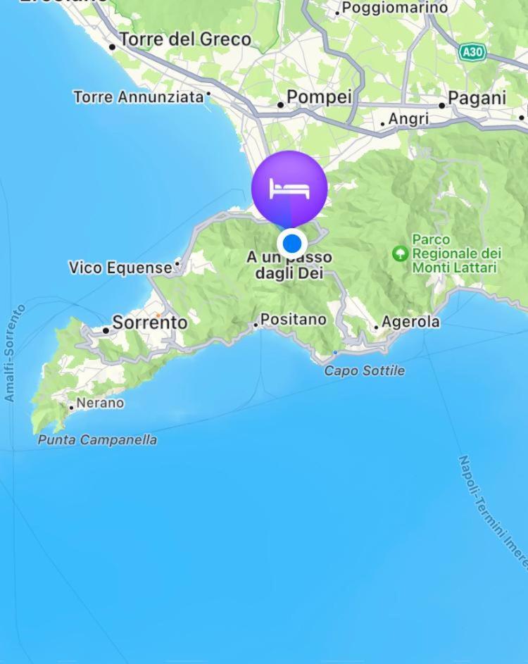 A Un Passo Dagli Dei Bed & Breakfast Pimonte Luaran gambar